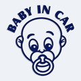 Baba a kocsiban matrica - Baby In Car